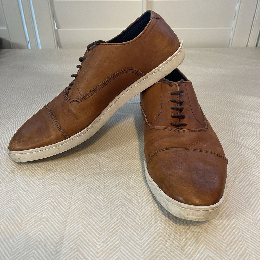 Allen Edmonds "PARK AVENUE" Leather Oxford Dress Sneakers 10.5 D Chili SKU#4322